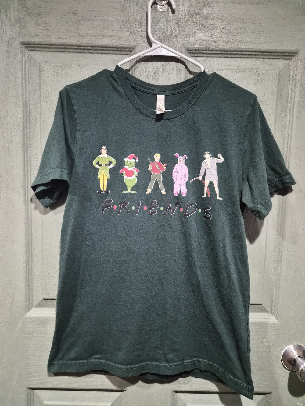 Bella Canvas Dark Green Friends Character Graphic Tee